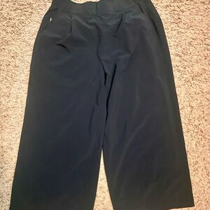 Athleta Black Brooklyn Crop Wide Leg Pants